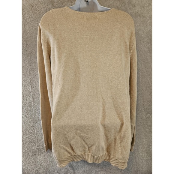 Alfred Dunner Sweater Womens 2X Ecru Embroidered Floral Granny Chic Cottagecore - Picture 6 of 12